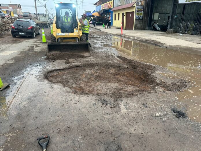 Dirección de Tránsito refuerza trabajos de bacheo en puntos críticos de Alto Hospicio