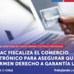 SERNAC fiscaliza 25 plataformas de comercio electrónico por información sobre garantía legal