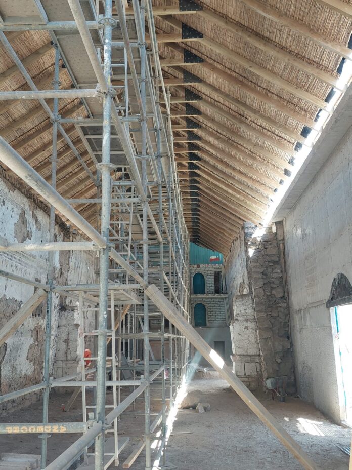 Restauración de la Iglesia de Sotoca alcanza un 83% de avance y entra en su etapa final