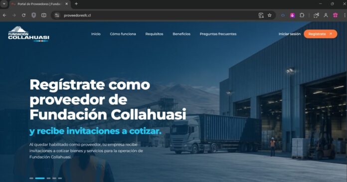 Fundación Collahuasi habilita portal de proveedores para apoyar iniciativas de “Impulso Tarapacá”