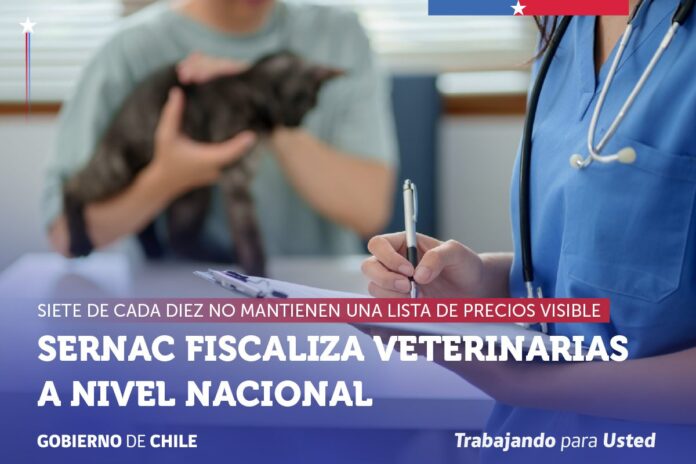 SERNAC detecta que siete de cada diez veterinarias no exhiben una lista de precios visible