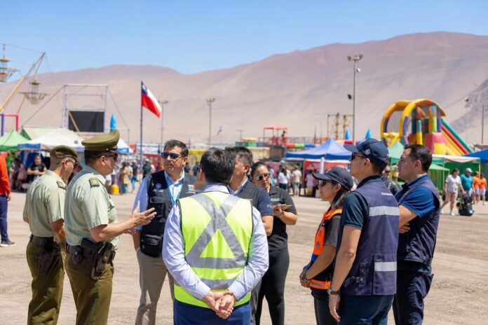 Coordinan fiscalización y medidas de seguridad para las “Ramadas 18 Chico” en Alto Hospicio