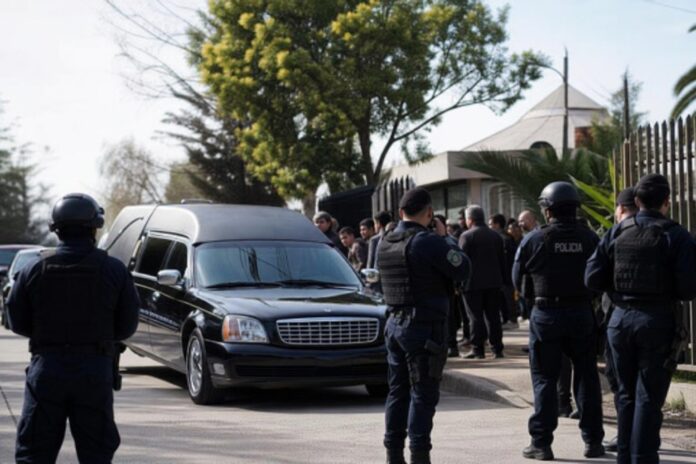 Funeral de “El Poroto” se realizó bajo fuerte resguardo policial en San Bernardo