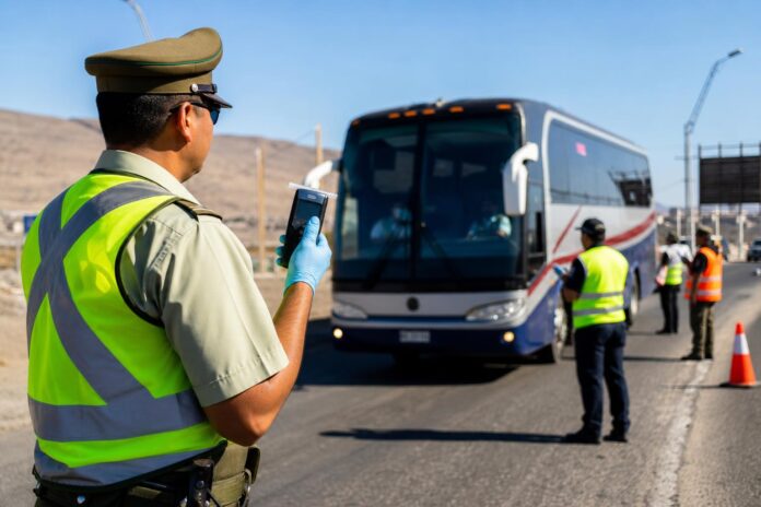 Refuerzan controles a buses en Iquique por viajes de Fiestas Patrias