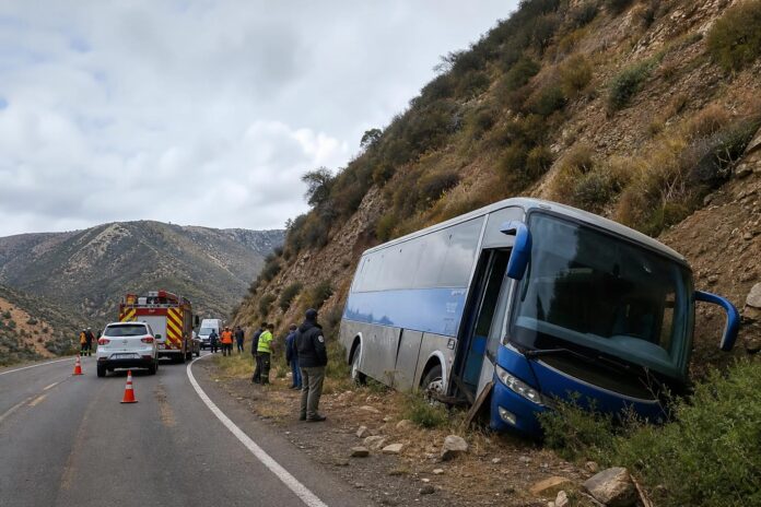 Muere conductor de bus que viajaba con 35 pasajeros hacia Pichilemu