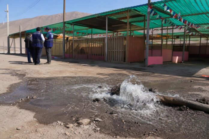 Autoridad sanitaria suspende inauguración de ramadas en Alto Hospicio por rotura de matriz