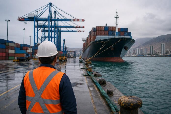 Puerto de Iquique se mantiene operativo tras fenómeno climatológico
