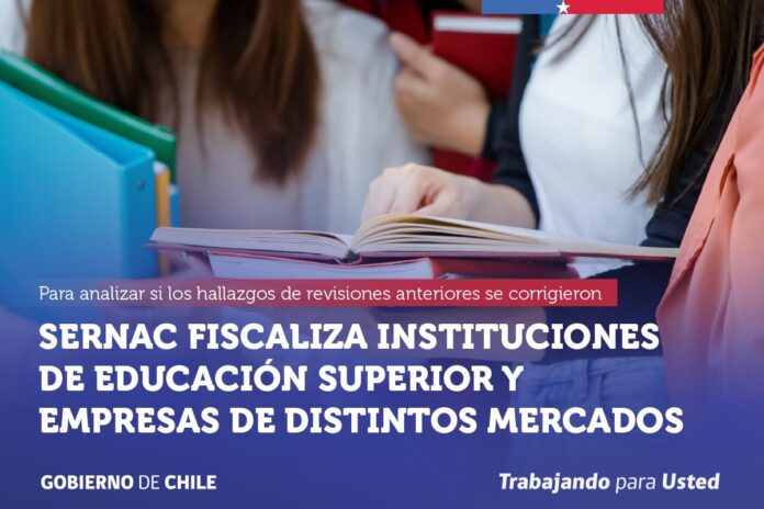 SERNAC realiza fiscalizaciones de seguimiento a instituciones de educación superior y empresas