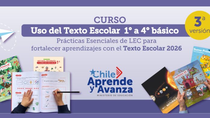 Mineduc abre inscripciones para curso gratuito sobre uso del Texto Escolar