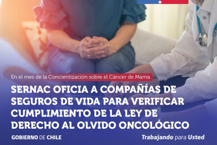 SERNAC oficia a 33 compañías de seguros de vida para verificar cumplimiento del Derecho al Olvido Oncológico
