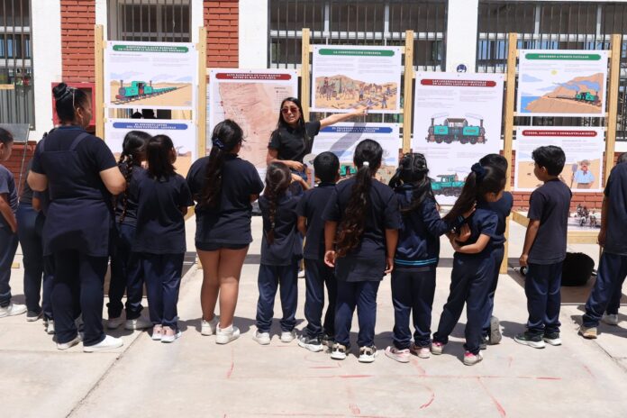 Estudiantes de Caleta San Marcos conocieron la historia de la ex estación ferroviaria de Alto Barranco