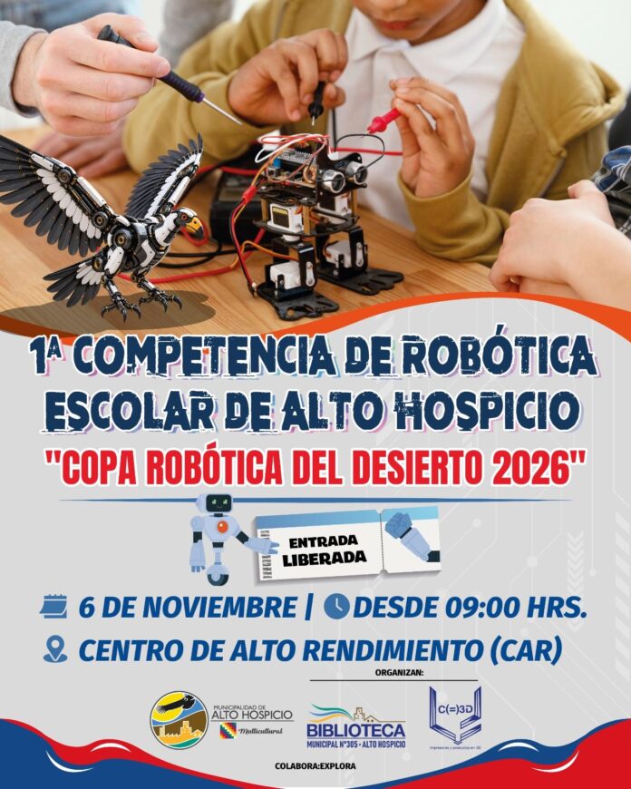 Ocho colegios participarán en la primera Copa Robótica del Desierto de Alto Hospicio