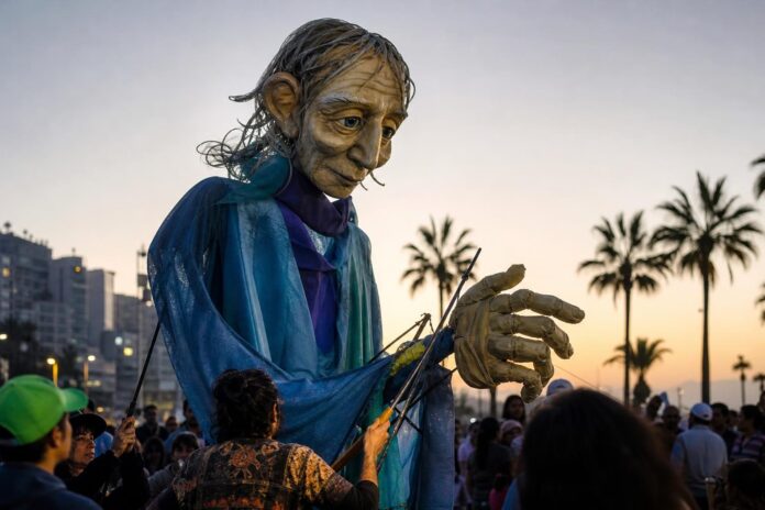 “El carnaval de los recuerdos” llevará marionetas de gran escala a tres comunas de Tarapacá