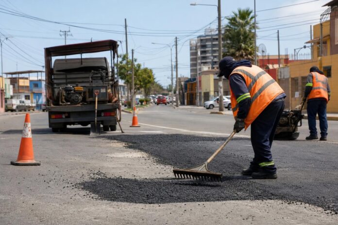 Alto Hospicio refuerza reparación de calles con trabajos en sectores de alto tránsito
