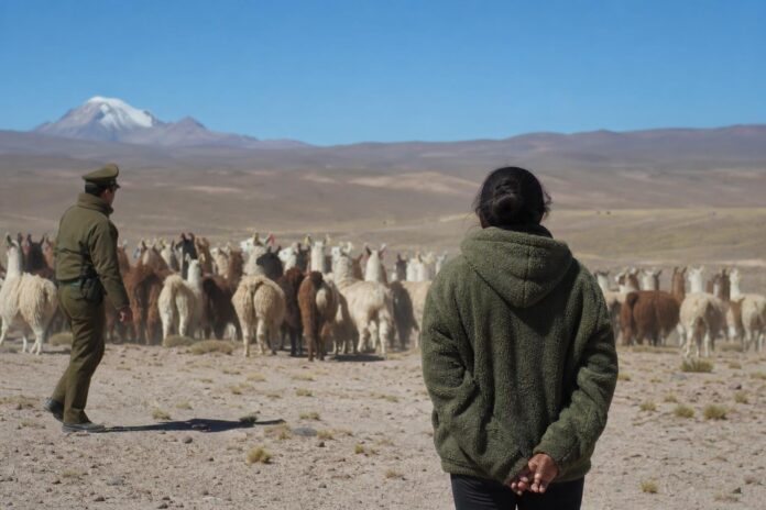 Detienen a mujer acusada de arrear cerca de un centenar de llamas hacia la frontera en Colchane