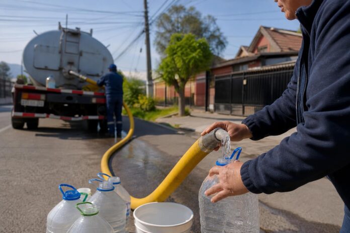 Corte de agua potable afecta a sectores de Chiguayante por rotura de tubería