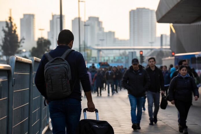 Fuerza laboral venezolana en Chile cae por undécimo mes consecutivo